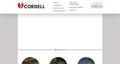 Desktop Screenshot of cordellmfg.com